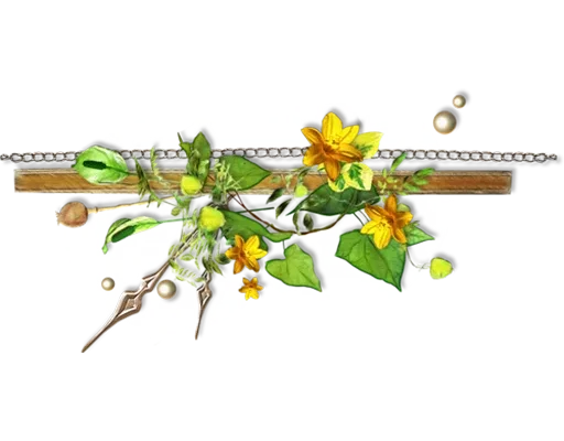 Separator Flower Thick stiker 🌿