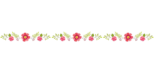 Separator Flower Thin stiker 🌺