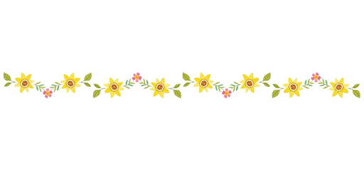 Separator Flower Thin stiker 🌼