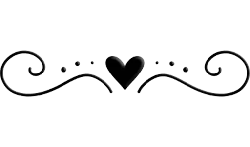 Separator Hearts  stiker 🖤