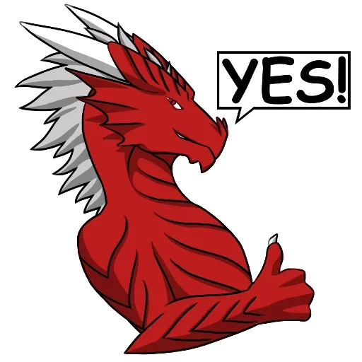Sexy Red Dragon emoji ☹️