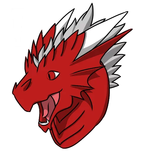 Sexy Red Dragon emoji 🙁