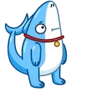 Sharkpup emoji 😐