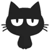 Shadow Cat emoji 😐