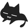Shadow Cat emoji 🐈‍⬛