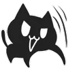 Эмодзи Shadow Cat 😡