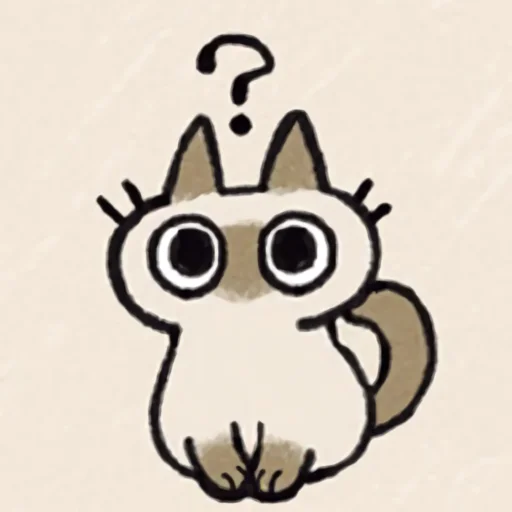 Telegram Sticker «シャム猫あずき» 😭