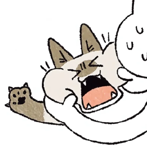 Telegram Sticker «シャム猫あずき» 😝