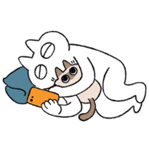 Telegram stiker «シャム猫あずき» 🛌