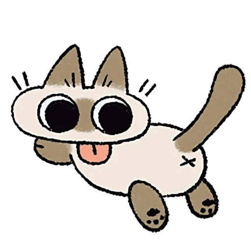 Telegram stiker «シャム猫あずき» 🤡