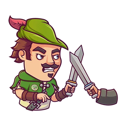 Robin Hood emoji ⚔
