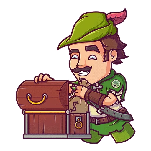 Telegram Sticker «Robin Hood» 💰