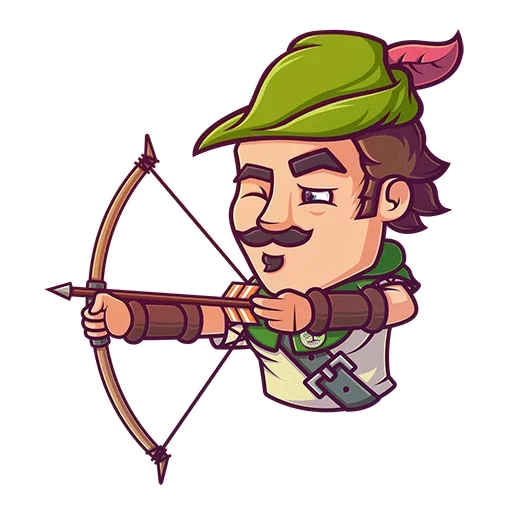 Telegram Sticker «Robin Hood» 🏹
