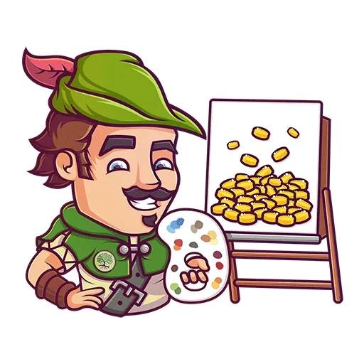 Telegram Sticker «Robin Hood» 🖍