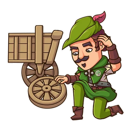 Telegram stiker «Robin Hood» 🤔