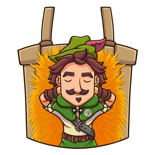 Telegram Sticker «Robin Hood» 🤤