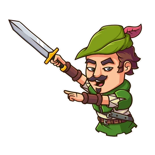 Telegram Sticker «Robin Hood» ⚔