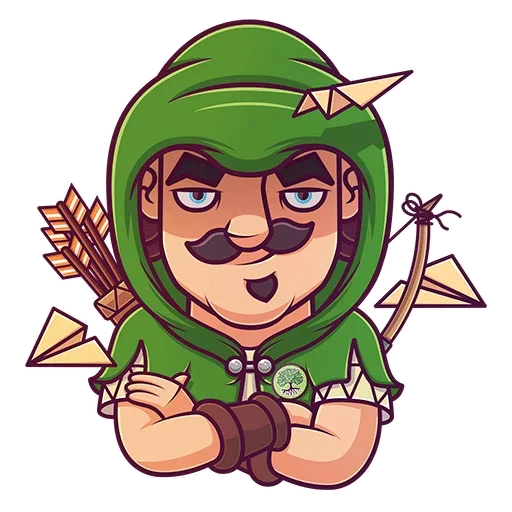 Telegram Sticker «Robin Hood» 😉