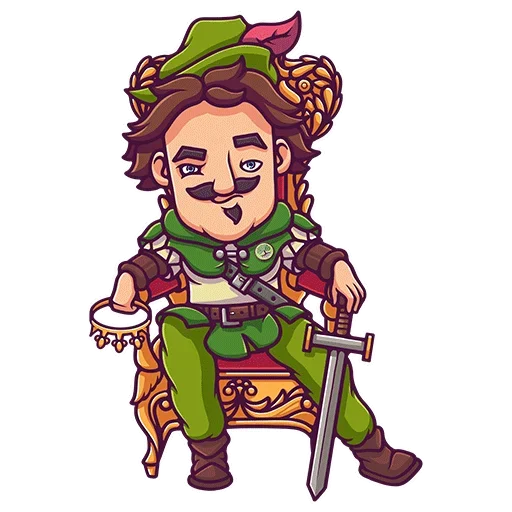 Telegram Sticker «Robin Hood» 👑