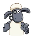 Стикер Shaun the Sheep 😉
