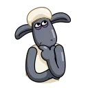 Shaun the Sheep emoji 🤔