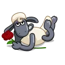 Shaun the Sheep emoji 🌹
