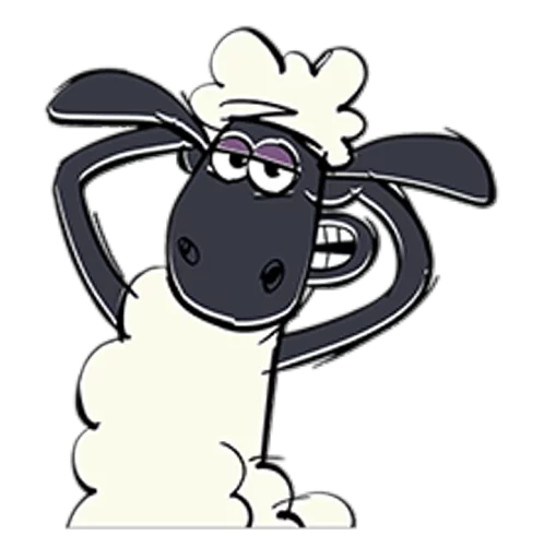 Sticker 😏 14 Telegram Sticker 😏 from «Shaun the Sheep» pack