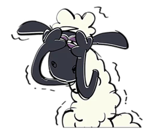 Shaun the Sheep emoji 🙈