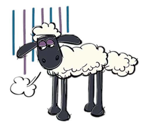 Shaun the Sheep sticker 😞