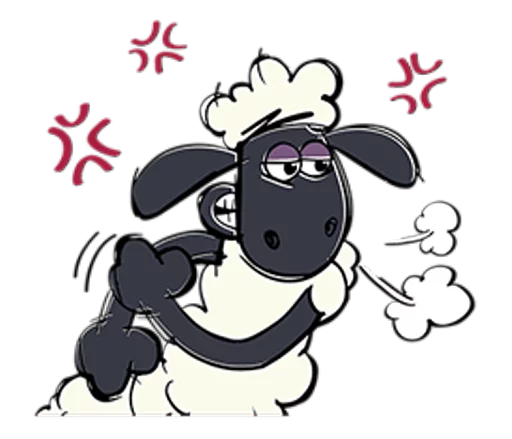 Shaun the Sheep sticker 😏