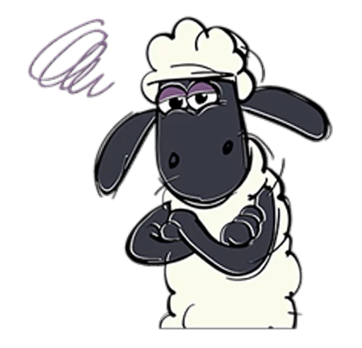 Shaun the Sheep sticker 😒