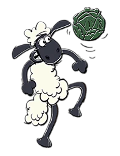 Стікер Shaun the Sheep ⚽