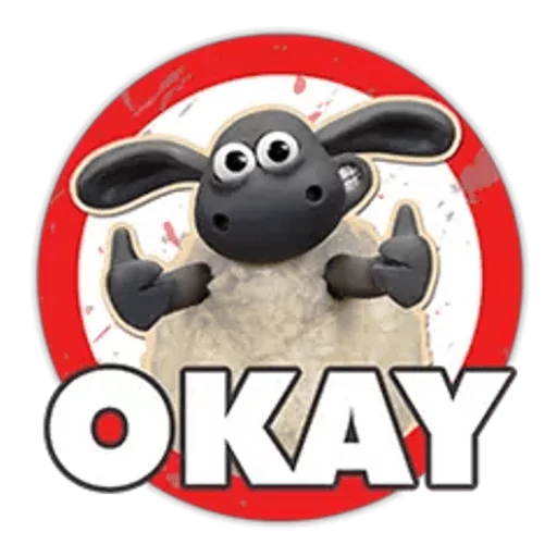 Shaun the Sheep sticker 👍