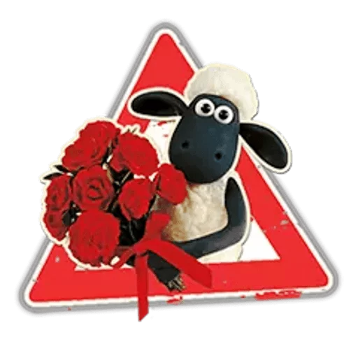 Telegram stiker «Shaun the Sheep» 🌹