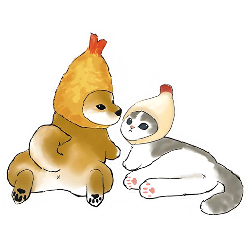 Telegram stiker «Шиба и Нян» 🥰