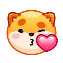 Shiba Inu Emoji emoji 😘