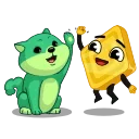 Green Shiba emoji 👏