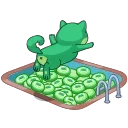 Green Shiba emoji 🐶