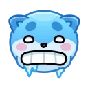Стикер Shiba Inu Emoji 🥶