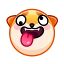 Shiba Inu Emoji  stiker 🤪