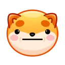 Shiba Inu Emoji  stiker 😐