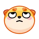 Shiba Inu Emoji  stiker 🙄