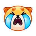 Shiba Inu Emoji  stiker 😭