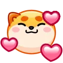 Стикер Shiba Inu Emoji 🥰
