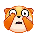 Shiba Inu Emoji  stiker 🫣