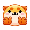 Shiba Inu Emoji  stiker 🤗