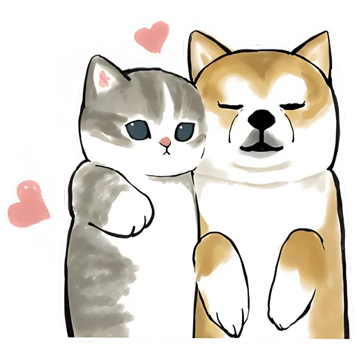 Шиба и Нян  emoji 🥰