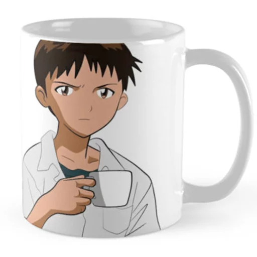 Стікер SHINJI WITH A FUCKING CUP 😐