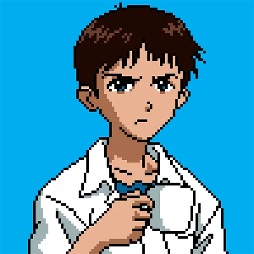 Стікер Telegram «SHINJI WITH A FUCKING CUP» 😐