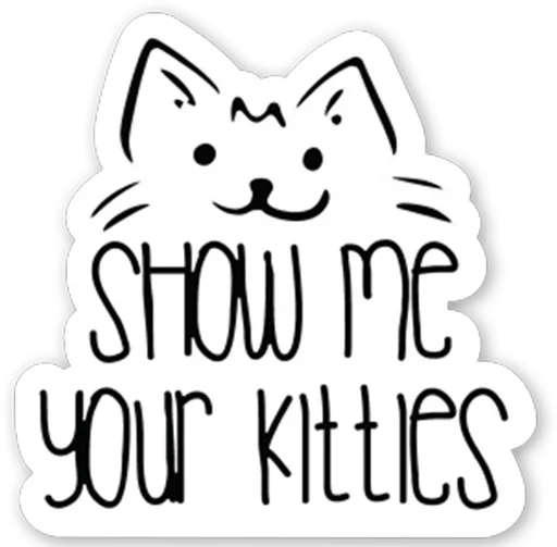 Telegram stiker «Show me your» 😚